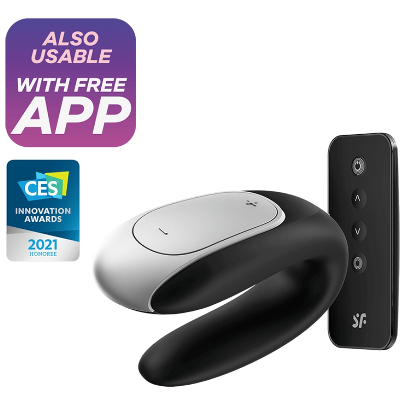 Satisfyer – vibrator de cuplu Double Fun, negru