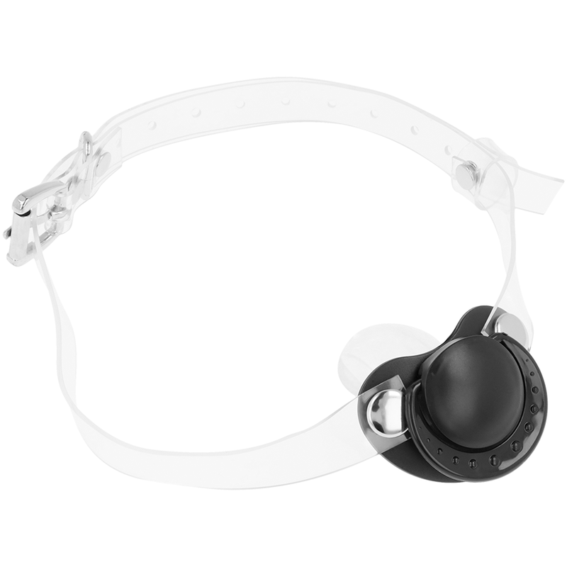 Ohmama Fetish – suzetă BDSM transparentă (pacifier gag)