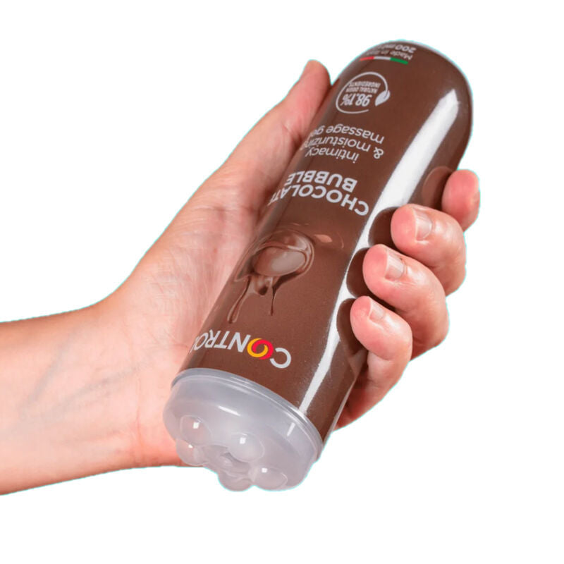 CONTROL – gel de masaj 3-în-1 Chocolate Bubble, 200 ml