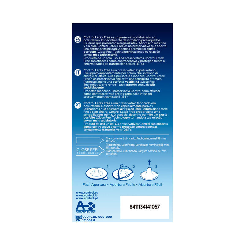 Control – Prezervative fără latex Free, 5 bucăți