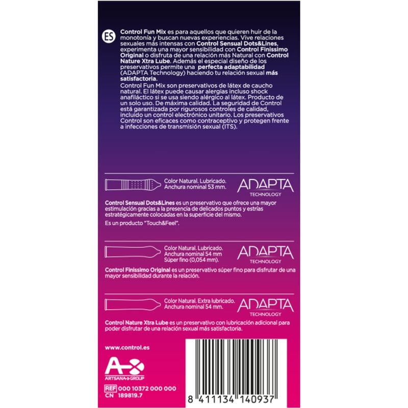 CONTROL - Feel Fun Mix, 6 bucăți