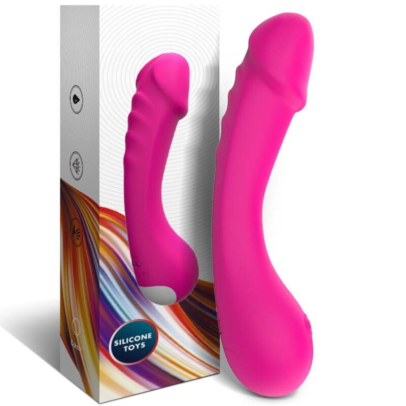ARMONY - Vibrator dildo G-spot din silicon, fucsia