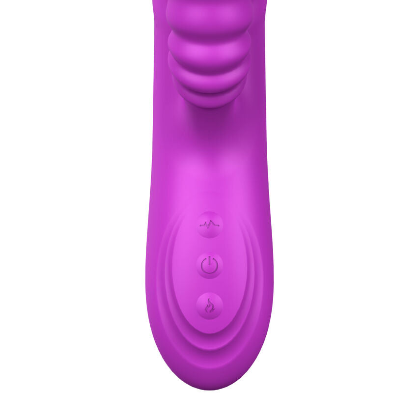 Armony – Angelia, vibrator multifuncțional cu limbă stimulatoare, efect de încălzire, violet