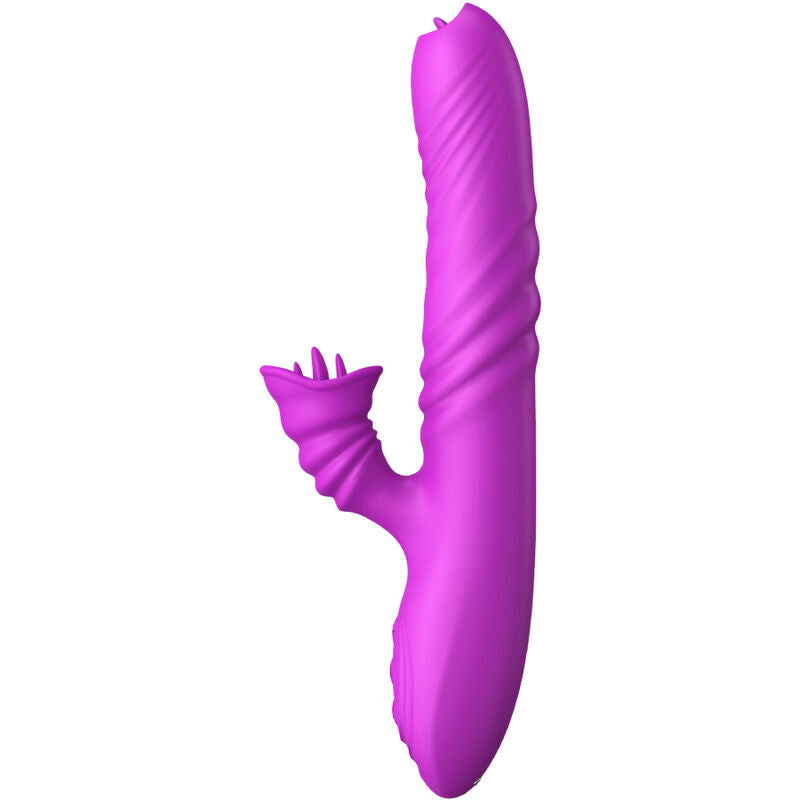 Armony – Angelia, vibrator multifuncțional cu dublă limbă, efect de încălzire, violet