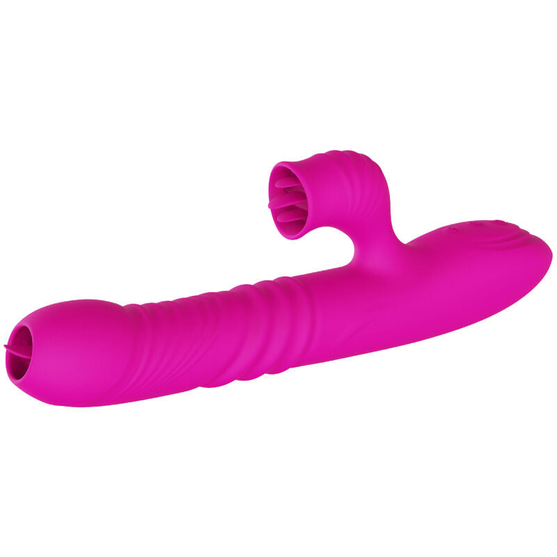 Armony – Fanny, vibrator dublă limbă multifuncțional, efect de încălzire, fucsia