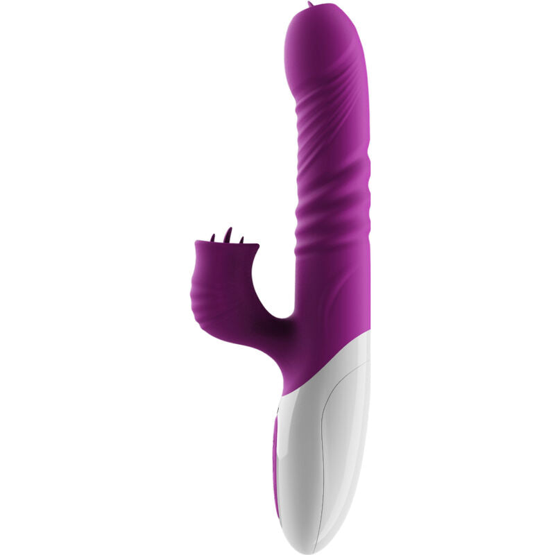 Armony – Vibrator cu dublă limbă & mișcare de împingere, efect de încălzire, violet