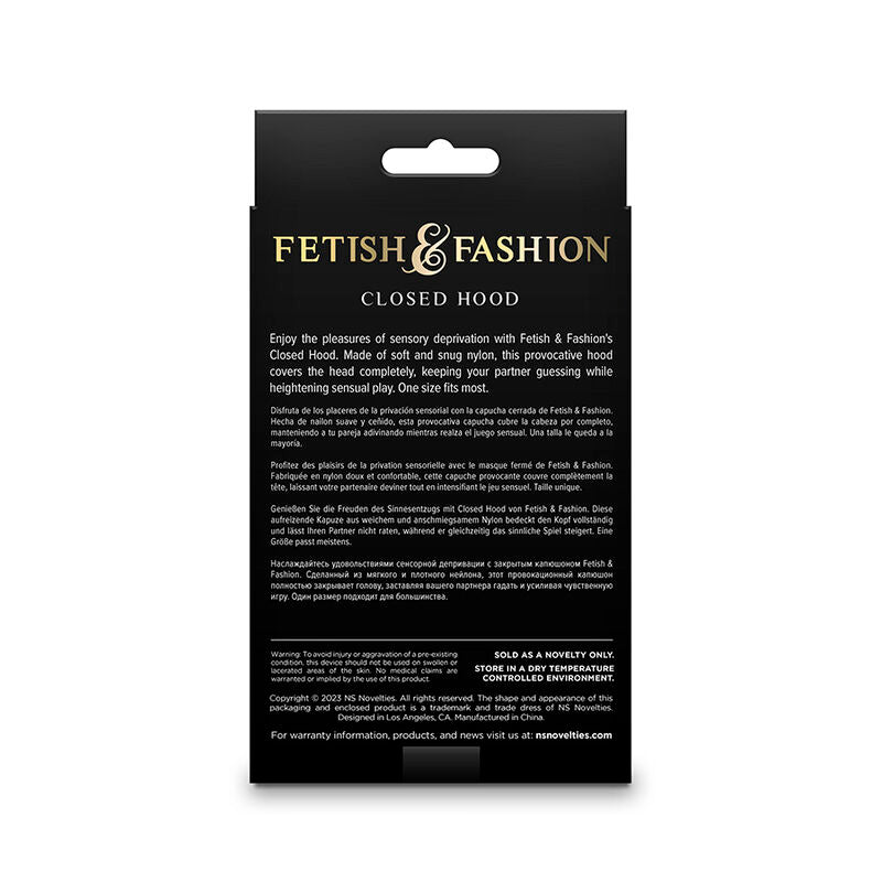 NS Novelties – Fetish & Fashion, cagulă închisă, nylon, alb