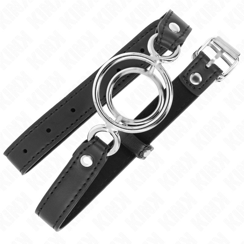 KINK – Căluș cu multiple O-Ring-uri 5 cm, negru, 63 × 2,5 cm