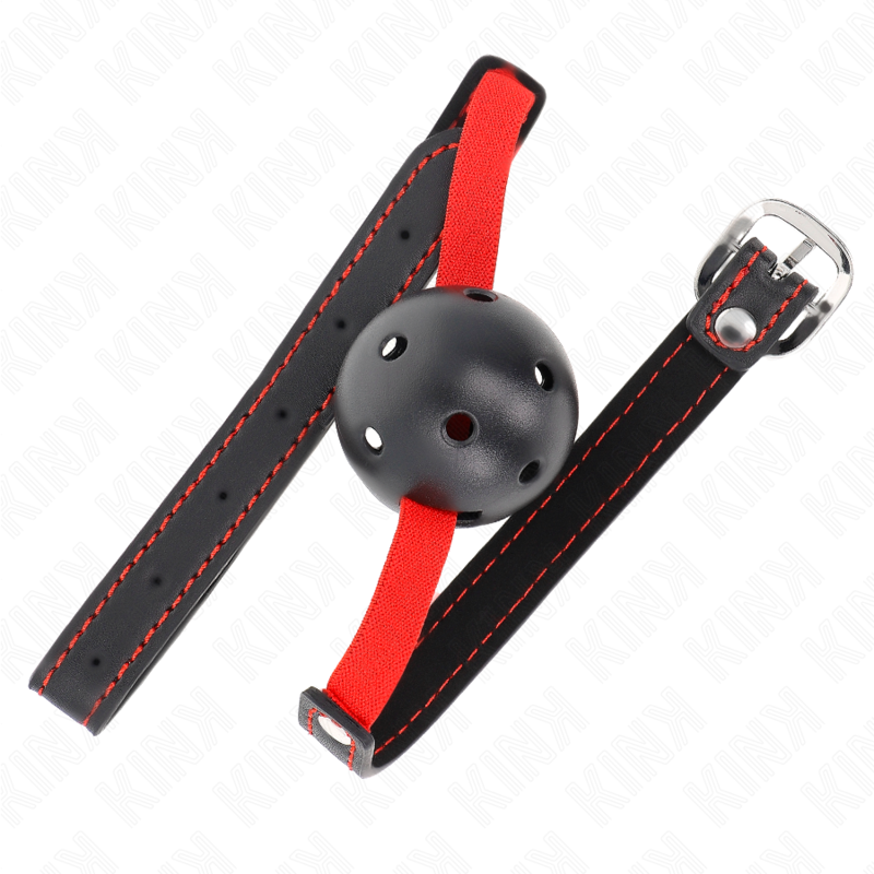 Kink – Gag bilă dură goală 4,5 cm cu bandă elastică, 56 × 1,5 cm