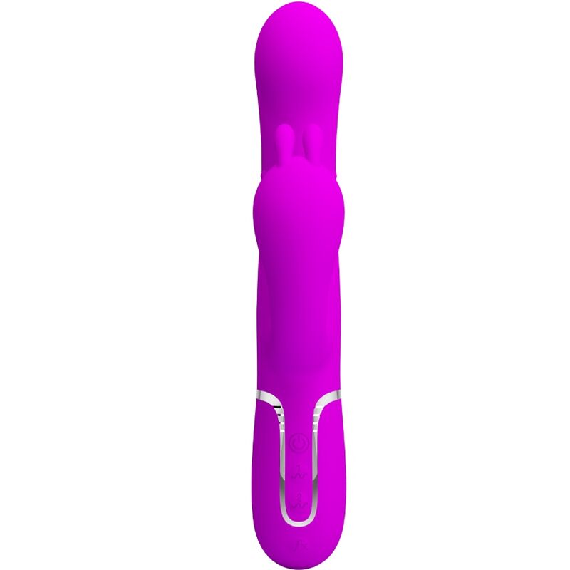 Pretty Love – Cammy, vibrator triplu, multifuncție 4-în-1, roz