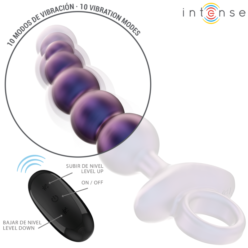 Intense – Tito, buttplug vibrator, model 3, telecomandă