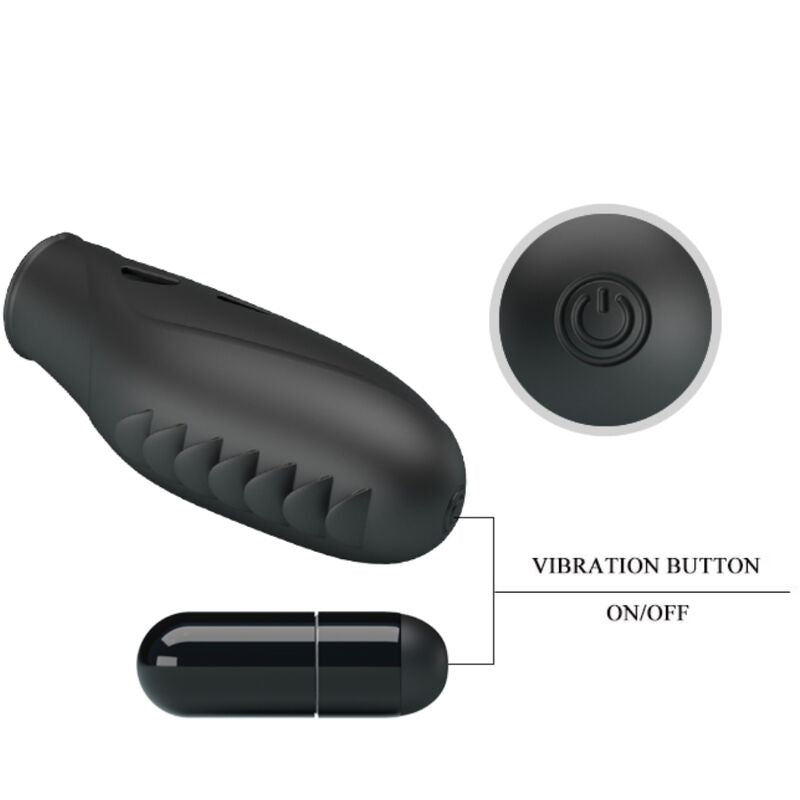 Pretty Love – Gilo, vibrator deget din silicon, negru