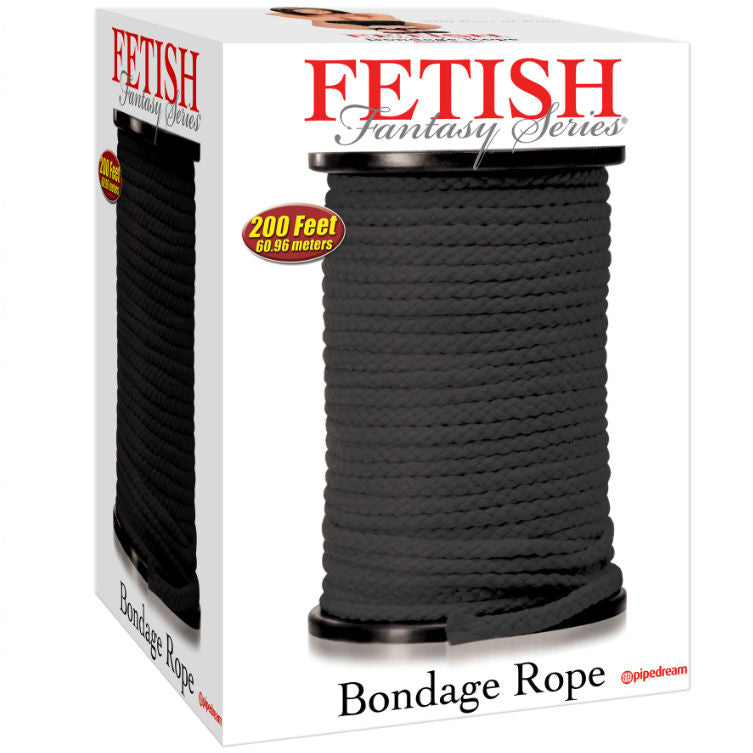 FETISH FANTASY SERIES - Funie bondage, neagră, 60,96 m