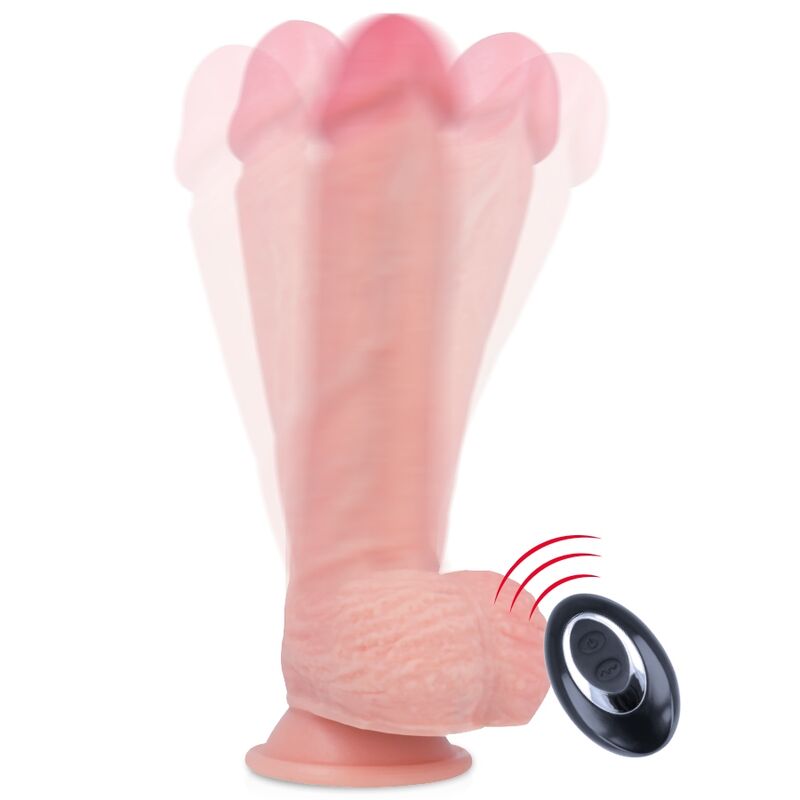 RockArmy – Liquid Silicone Vibrator Premium Apache, telecomandă, 20,5 cm Ø 4,62 cm