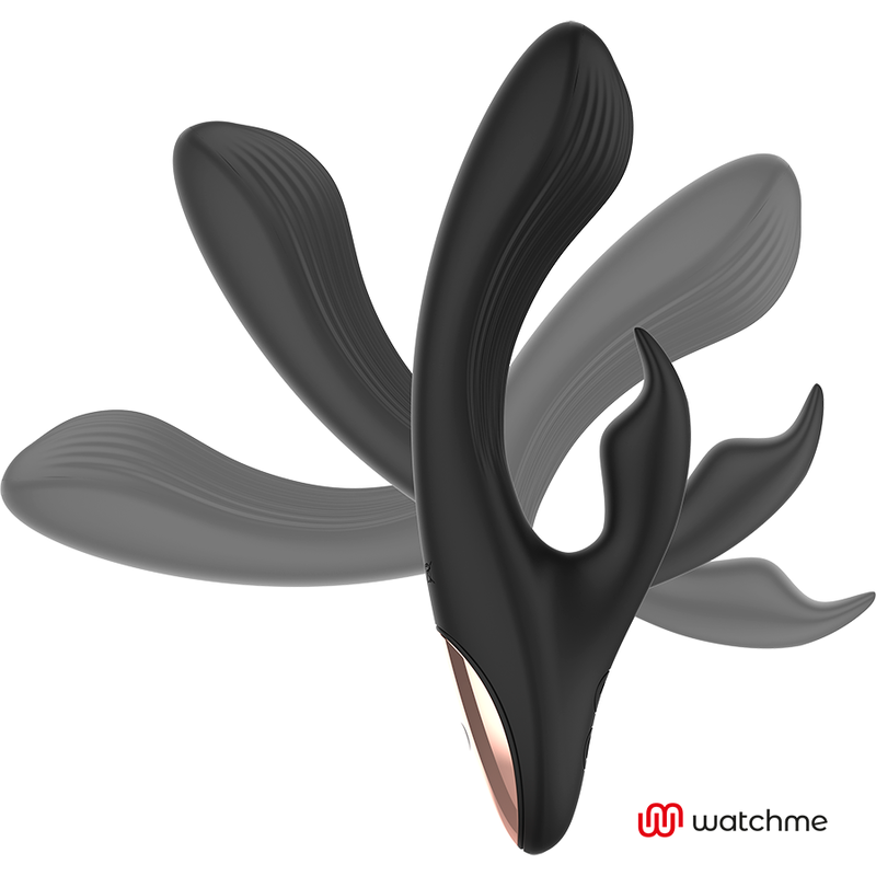 ANNE'S DESIRE - Vibrator Rabbit cu telecomandă WATCHME negru/auriu