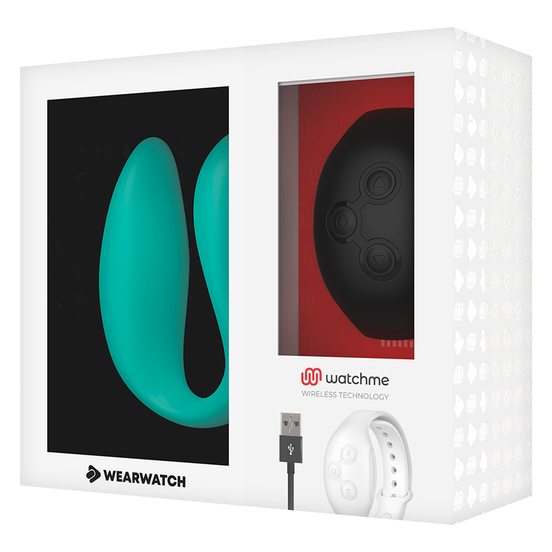 WearWatch – WatchMe, vibrator dual technology, aquamarine/jet
